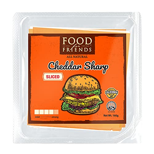 Food for Friends Cheddar Sharp Sliced Cheese 160g - Chilled