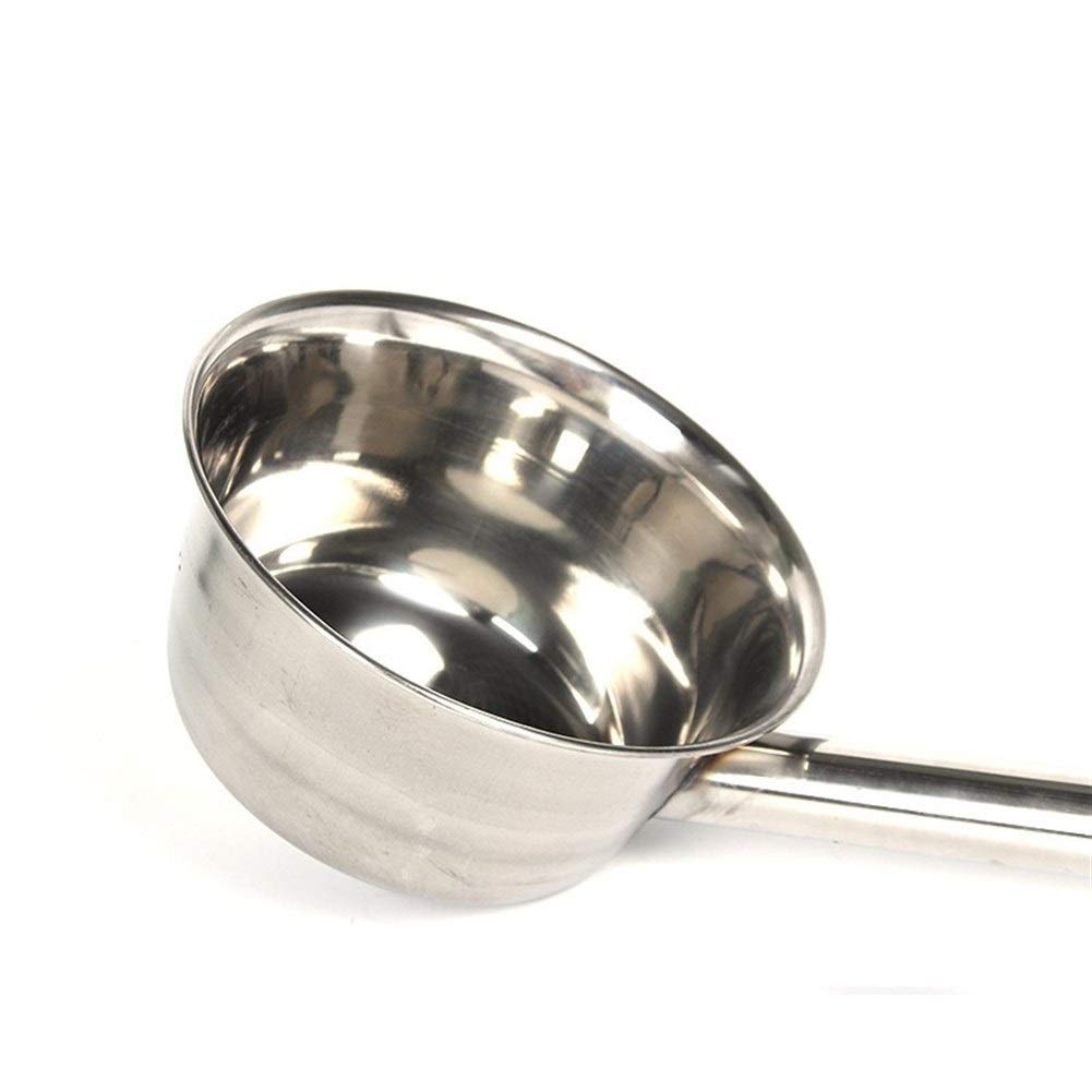 GLigeT Cucharas de Sopa Utensilios de Cocina Mango Largo Acero Inoxidable, Sopa, Leche, Cuchara, Utensilios de Cocina de Gran Capacidad, Cucharón para el hogar y la Cocina (Color : 12cm)