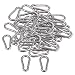 Produktbild cnbtr M6 60 mm 304 Edelstahl Multifunktions-Spring Karabinerhaken Quick Link Lock Ring Karabiner Set von 50