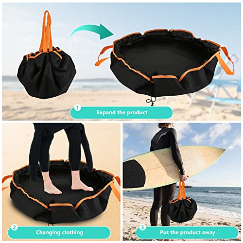 Tapete para Cambiar Traje de Neopreno, Alfombrilla Impermeable y Duradera con Bolsillo y Asas para Surfistas, Kayakistas, Rafting y Navegantes miniatura 2