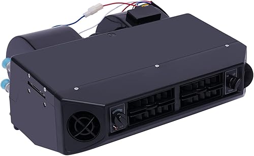 Miniatura 1 de CHUNILLE Kit universal de unidad evaporadora de AC BEU-404-000 Compresor 12V Calentador bajo el salpicadero Calor y Fresco para Coche Camión (Estilo