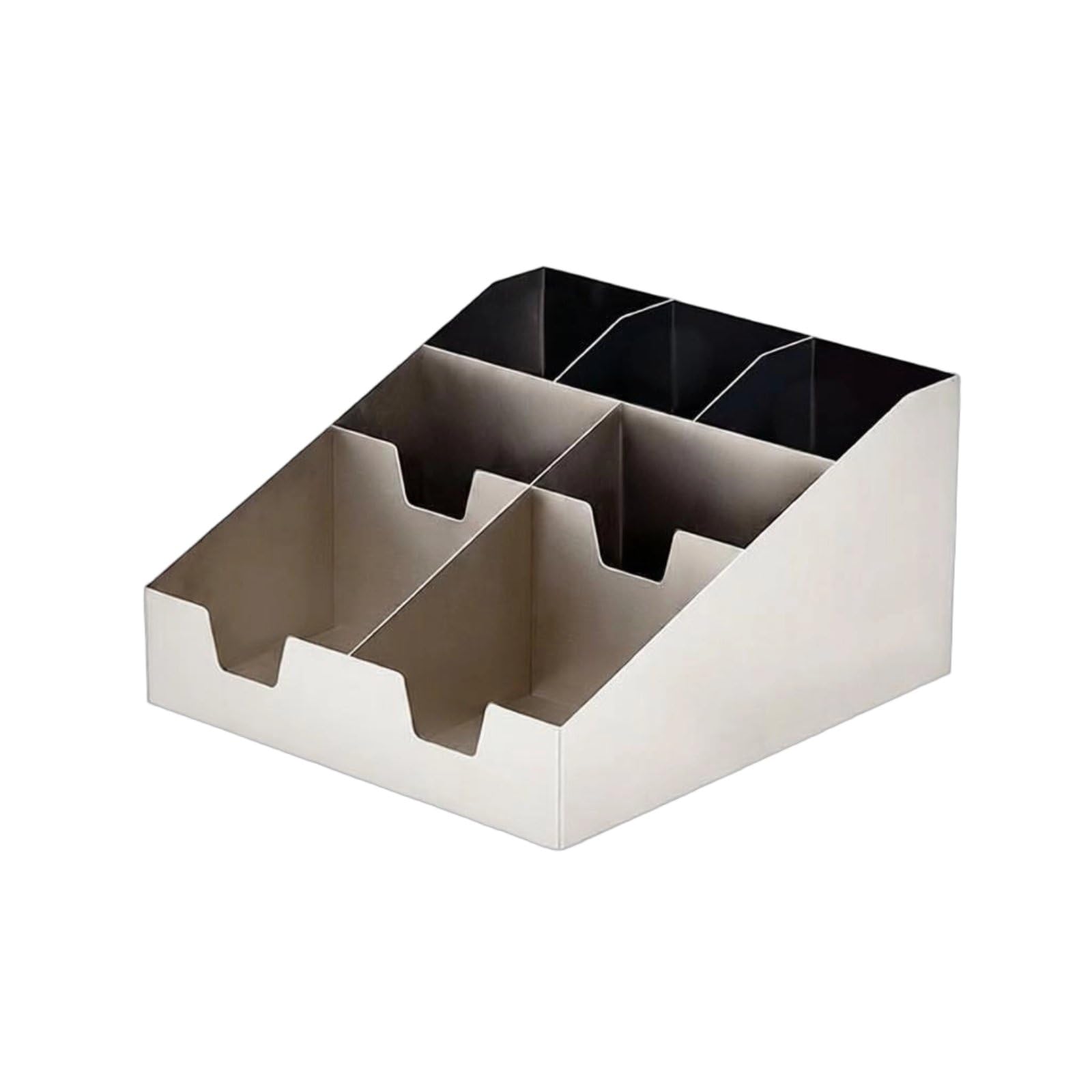 Dispensador de Pajillas Organizador Portavasos Soporte para Vasos y Tapas Acero Inoxidable Antioxidante Adecuado para Cafeterías Restaurantes Oficinas, Color to 1