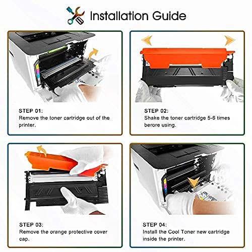 Cool Toner Compatible 117A Toner Cartridges Replacement for HP 117A Color Laser MFP 179fnw 178nw 178nwg 179fwg 150a 150nw W2070A W2071A W2072A W2073A Printer Ink (Black Cyan Yellow Magenta 4-Pack)