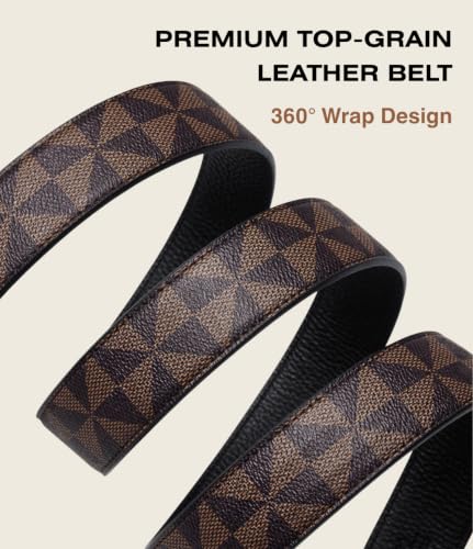 Image of Mens Ratchet Belts Designer Belt Men Automatic Buckle Gift Box