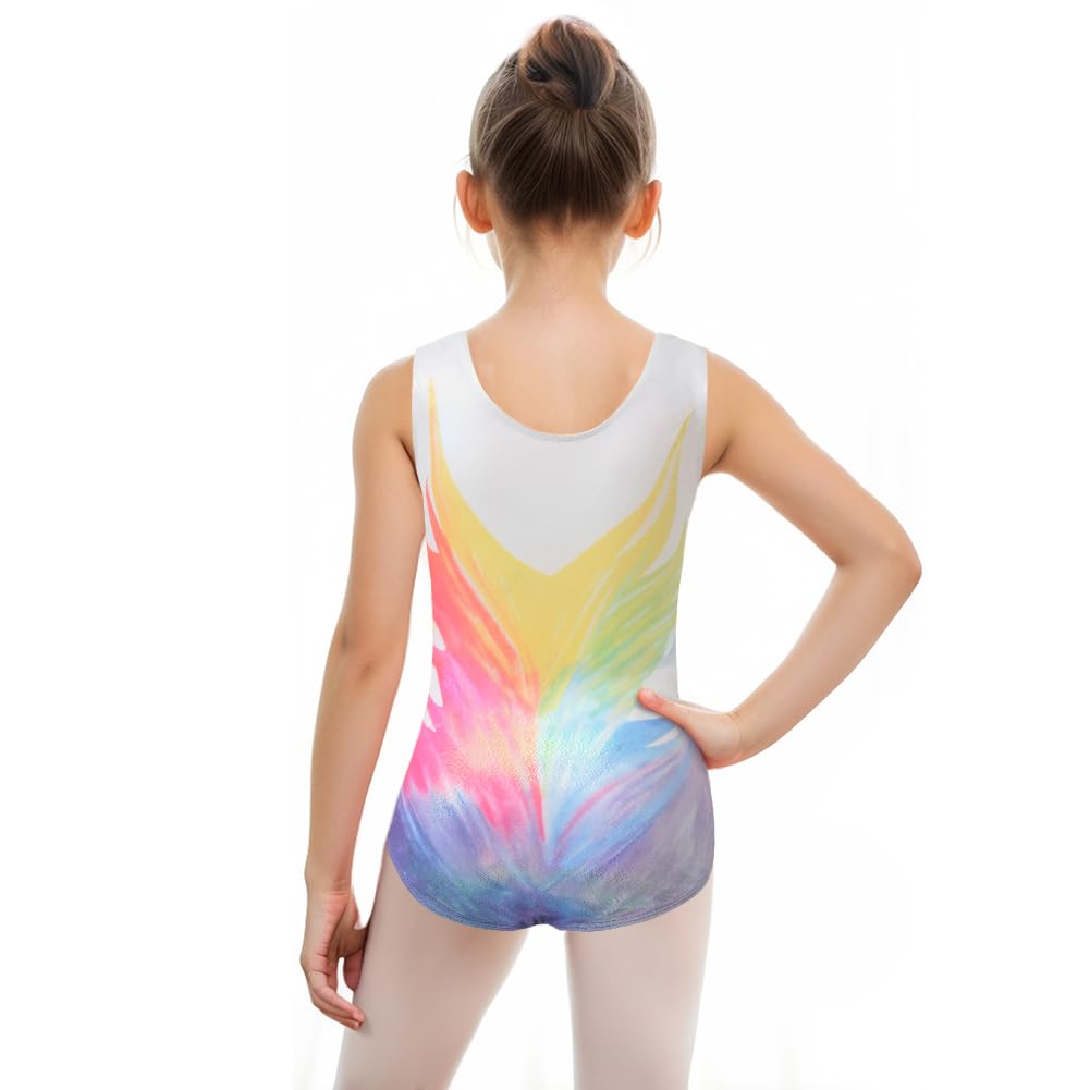 ROYAL SMEELA Body da Ginnastica Senza Maniche con Strass per Bambine e Ragazza