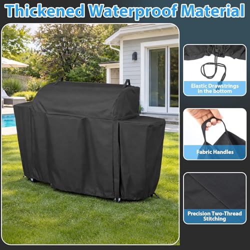 Image of Utheer Pellet Grill Cover for Camp Chef Woodwind Pro 36, Stay-On Protection