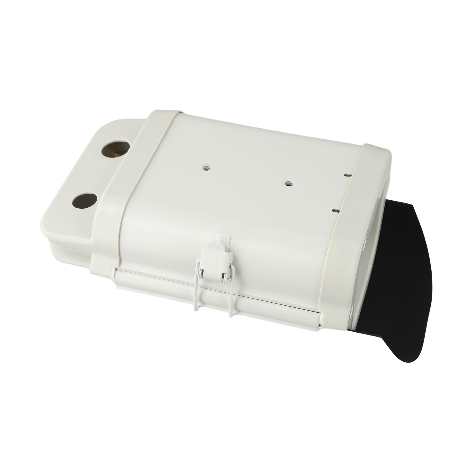Boîtier de caméra de vidéosurveillance en alliage d'aluminium, résistant aux intempéries, coque de protection avec haute transmission de la lumière, gris (15,2 cm)