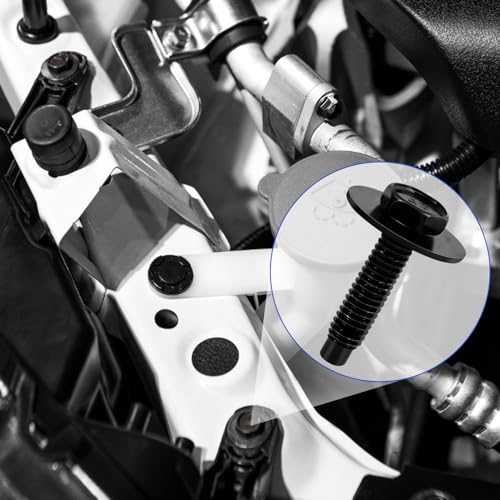 Image of 20pcs M6-1.0 Hex Head Sems Body Bolts with for Bumper Fender Splash | Shield Under Cover Hood M6 Bolt M6x1.0