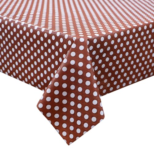 Image of Dakshya Industirs PVC Waterproof Table Cover 36x54 Inch Floral Printed Center Table Cover Washable Plastic Table Sheet Oilproof Dining Table Cover for Coffee Table Living Room Home (Elegant Vine)