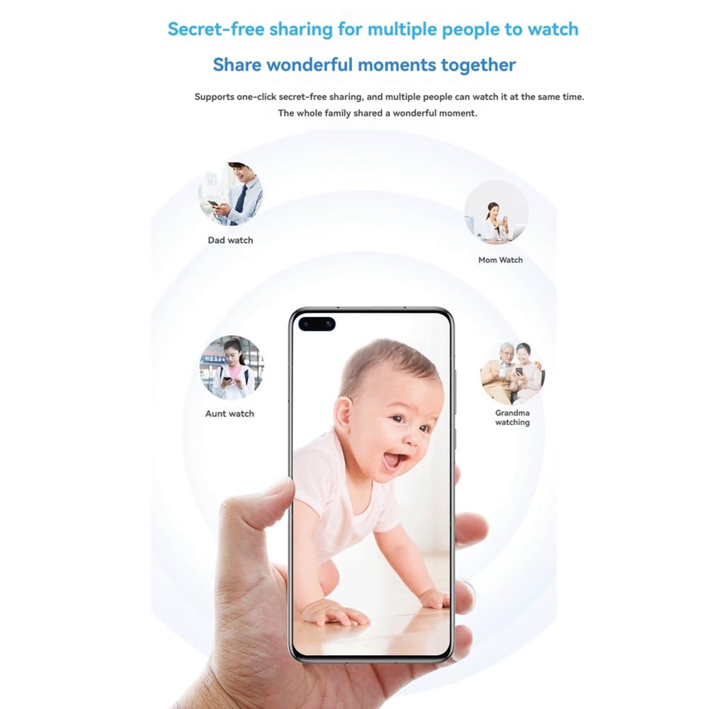 Caméra Ampoule 2MP WiFi 360° Couleur Nuit Conversation Bidirectionnelle Surveillance de Sécurité E27 Caméra Aucun Câblage Requis pour Intérieure A