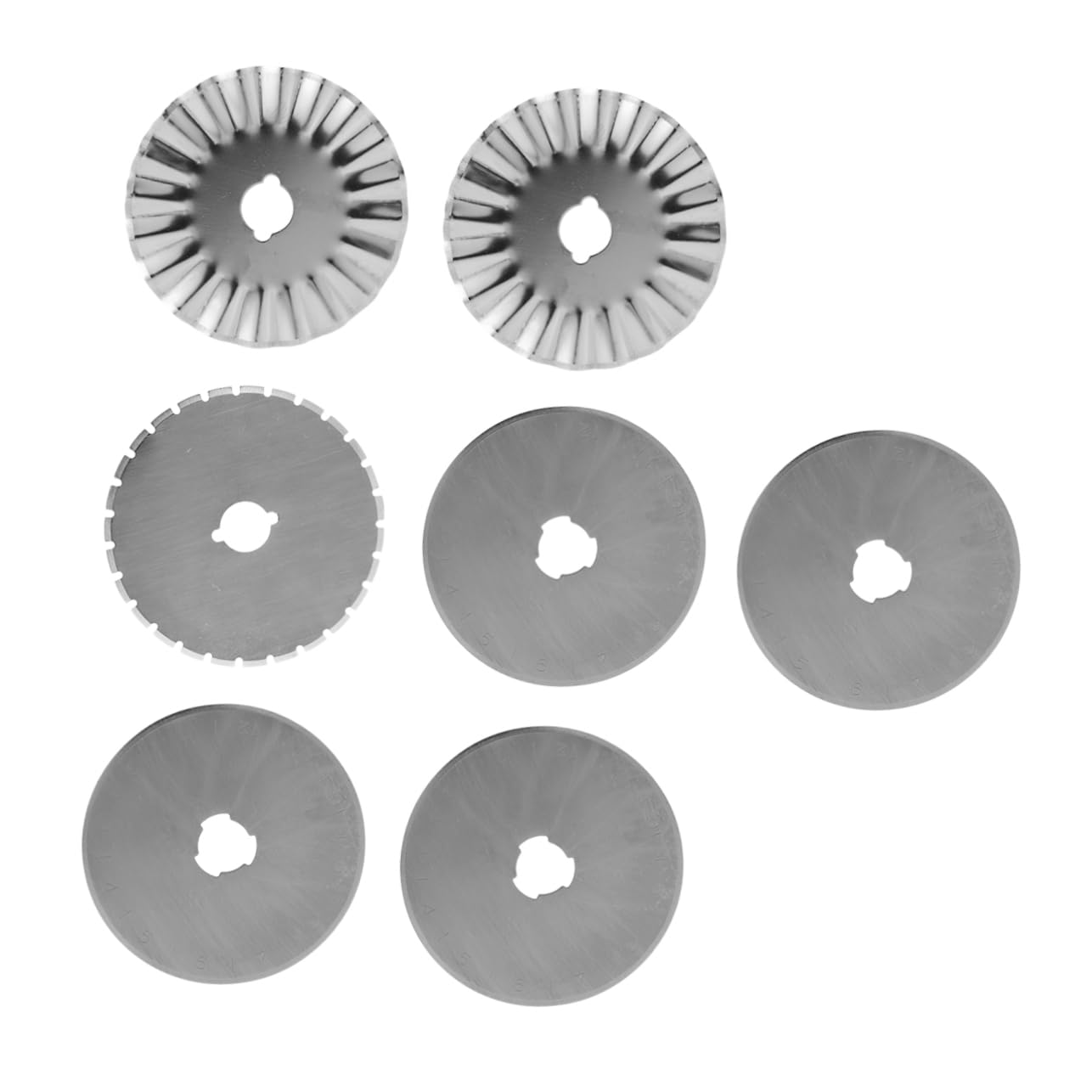 21pièces Lames De Rechange Pour Cutter Rotatif Avec Étui Lames Droites Pour Tissu Papier Cuir Et Créatifs