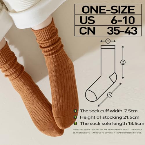 Image of 83% Cotton Thick winter Knit Warm Socks,Comfy Cozy Breathable Casual Socks for Men & Women