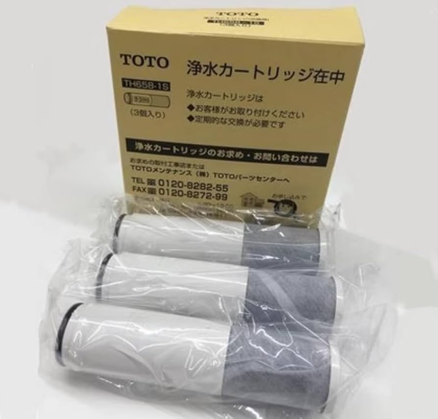 Mi　TOTO浄水カ-トリッジ　TH658-1S 公式】TOTO パーツショップ / TH658-1S 浄水カートリッジ(3本入)