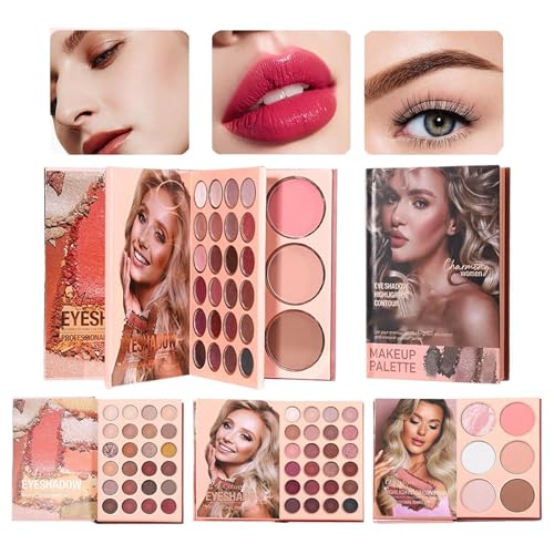 Paleta de sombras de ojos, cosméticos para ojos – paleta de sombras de maquillaje de ojos – para adolescentes, mujeres, mujeres, madres, festivales, fiestas, citas, escenarios, Navidad