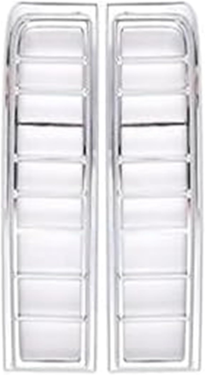 Tail Lights, for Hummer H2 2003-2009 ABS Silver Car Rear Bumper Tail Light Cover Trim Back Lamp Protection Frame, for Auto Car Accessories Tail Lamp(Style C Black) Car Rear Bumper Tail Light(B