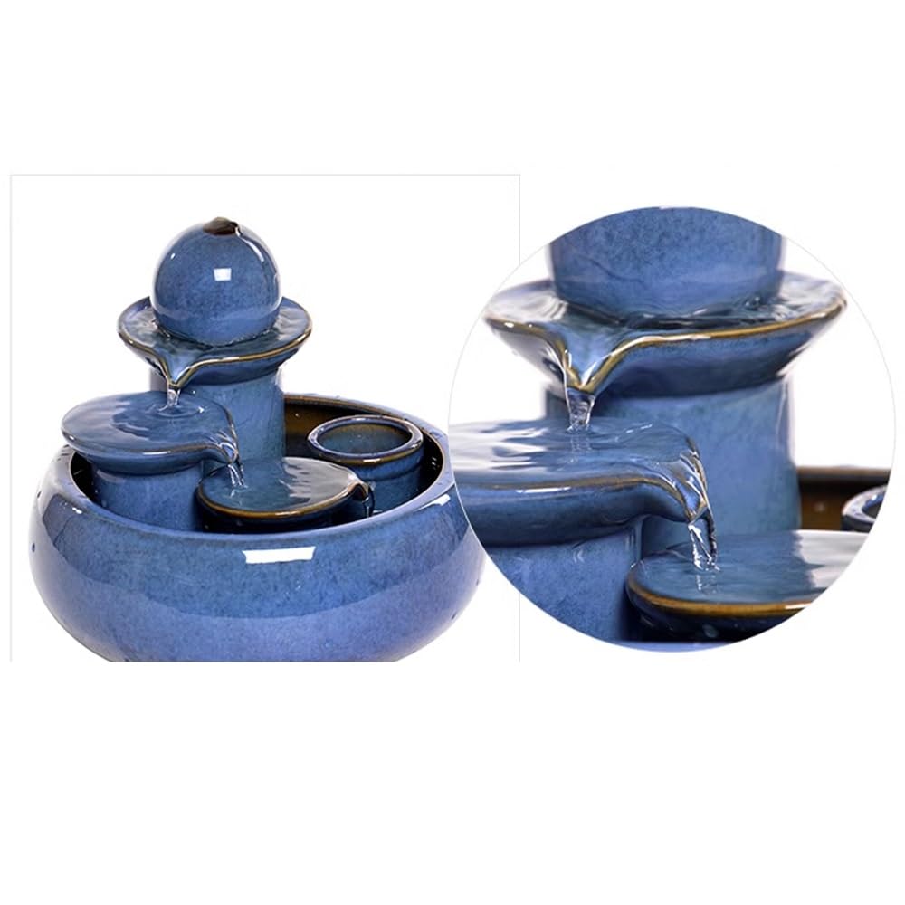 Relajación Fuente de relajación sobremesa con Rueda Agua y humidificador Decorativo