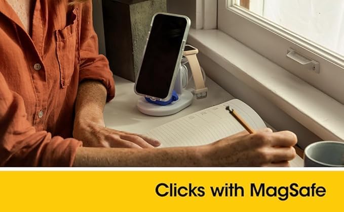 OtterBox iPhone 15 Pro Max (ONLY) Symmetry Series+ Case - Black, Snaps to MagSafe, Ultra-Sleek, Raised Edges Protect Camera & Screen - Non-Retail Packaging - Image 5