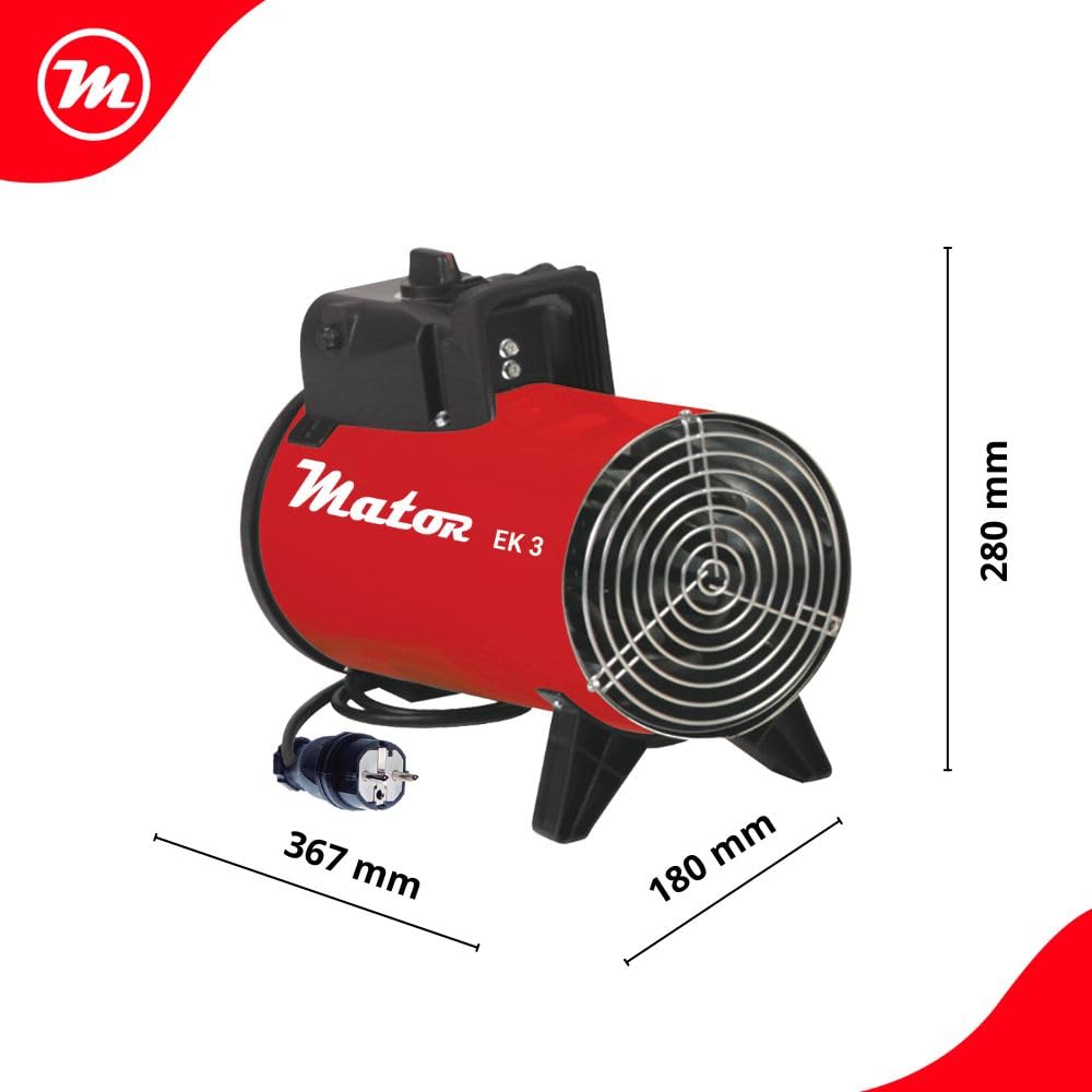 Calefactor Eléctrico, Aerotermo Industrial de 3Kw - EH CANNON EK3C