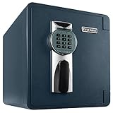 First Alert 2087DF Waterproof 1 Hour Fire Safe with Digital Lock, 0.94 Cubic Foot, Gray
