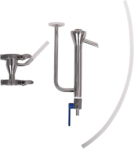 YUEWO Loro de prueba para 5.8 galones/22 litros 304 acero inoxidable alcohol destilador flauta columna todavía para bricolaje whisky vino brandy gin