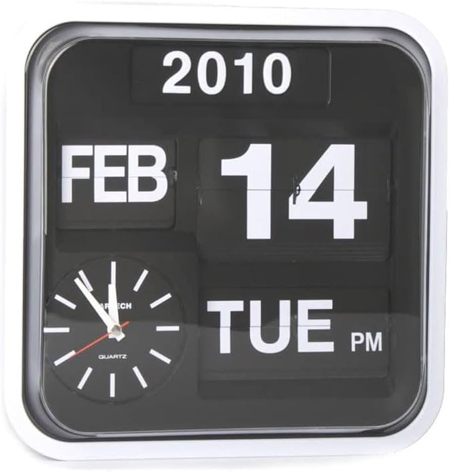 Amazon.com: Gysabs Fartech Auto Calendar Flip Clock 12.5-inch