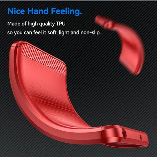 Coque iPhone 16 Plus antichoc en TPU rouge fine et robuste König Design