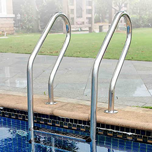 Escalera de piscina de acero inoxidable, 2 pasos miniatura 4