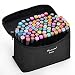 80 Colors Marker Pen Set, AGPtEK Permanent Dual Tips Marker Pens Art Markers with Zipper Carrying Bag, Ideal for Kids Adults Drawing, Sketching, Highlighting & Underlining