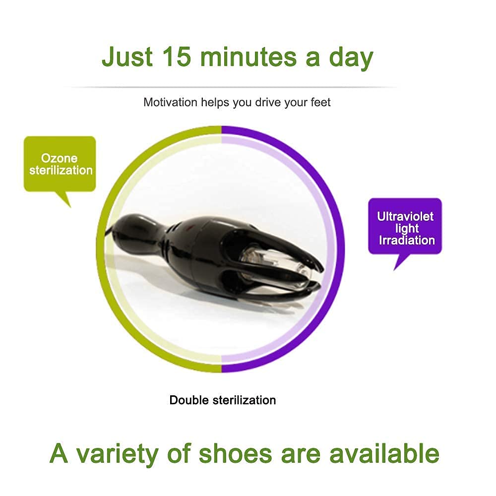 Asciuga Scarpe Scalda Scarponi Elettrico, scalda Scarpe per Guanti, con Timer Automatico (15 Minuti) Deodorante e Asciugatura con Deodorante all'ozono prevengono odori e batteri