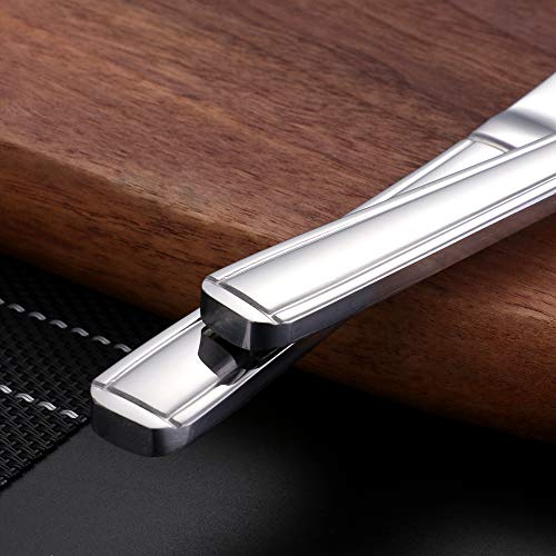 Meisha Harley Pattern Dinner Knives, 18/0 Stainless Steel, Mirror Finish Design, Silver Cutlery Set, Ideal for Home & Restaurant (Pack of 12) - Image 6
