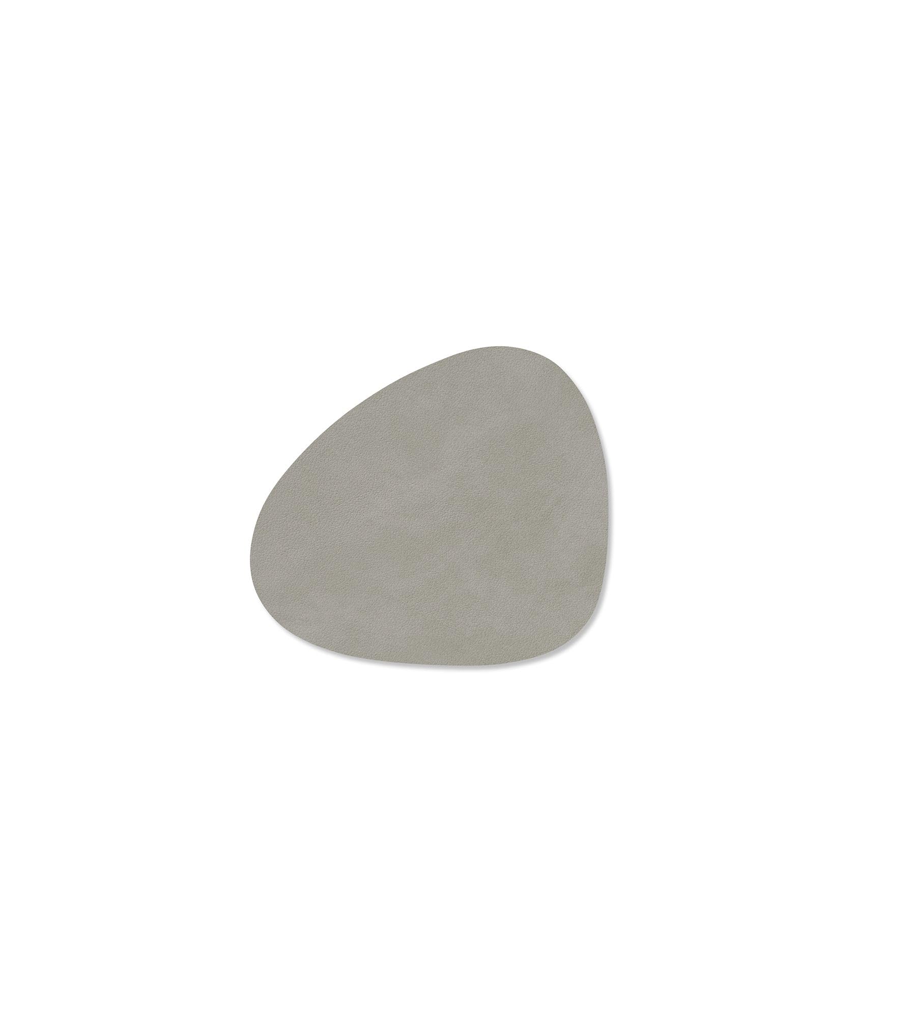 4er Set Glasuntersetzer Curve (11x13cm) Leder Nupo - LindDNA, Philippi:Light Grey