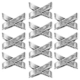 HORIALENCE 10 Piezas de Cuentas de Metal para Trenzar el Cabello y Decorar Barba Estilo Vikingo, Plata, Ideales para Fotos y Fiestas