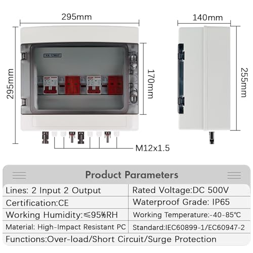 Boîtier de protection solaire contre surtensions et courts-circuits - 2