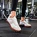 Bewenoo Wide Toe Trail Running Shoes(White Grey 6.5Women/5Men)