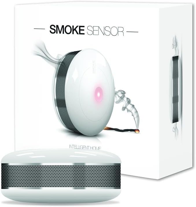 compatible with Smartphone FGSD-002 smoke detector, White