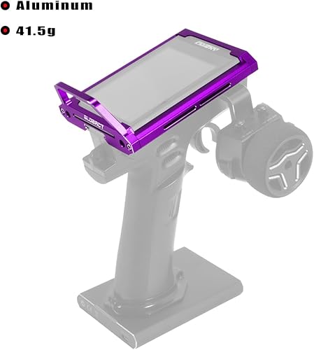 Miniatura 3 de Marco protector de transmisor de radio de aleación de aluminio para Flysky Noble NB4 Pro NB4 Lite NB4 Lite NB4 Accesorios de actualización (morado)