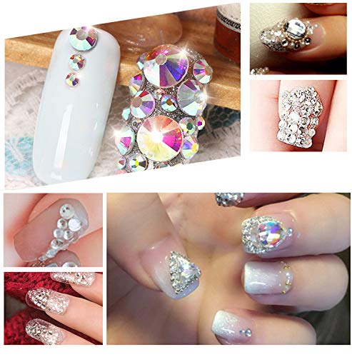 Hotfix Rhinestone Stickers Sheet - 24x40cm, SS8 2.5mm Glass Rhinestones, For DIY Clothes, Shoes, Phone Cases (Clear AB)