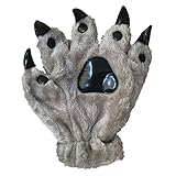 Unisex Bear Plush Paw Claw Gloves Soft Winter Mittens