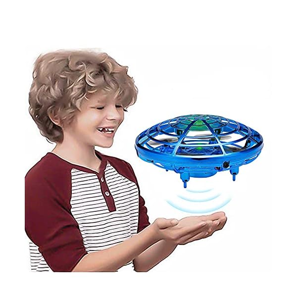 UFO Drohne, Mini Drohne Kinder Fliegendes Spielzeug Handgesteuerter Infrarot Induktions Fliegender Ball RC Drone mit Helle LED, UFO Mini Flugspielzeug Drohne Spielzeug Geschenke für Jungen Mädchen