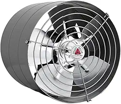 Venti-Delta Exaustor Linha Pesada Baixa Rotação 20cm Bivolt Preto