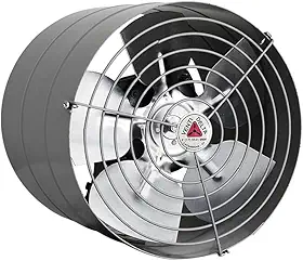 Venti-Delta Exaustor Linha Pesada Baixa Rotação 20cm Bivolt Cinza