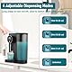 Gugxiom Automatic Mouthwash Dispenser, 600ML Mundwasser Spender, with 2 Reusable Cup, Elektrischer Wall Mounted Dispenser for Bathroom, 4 Gears Adjustable, LED Display, for Kids and Adults (Schwarz)
