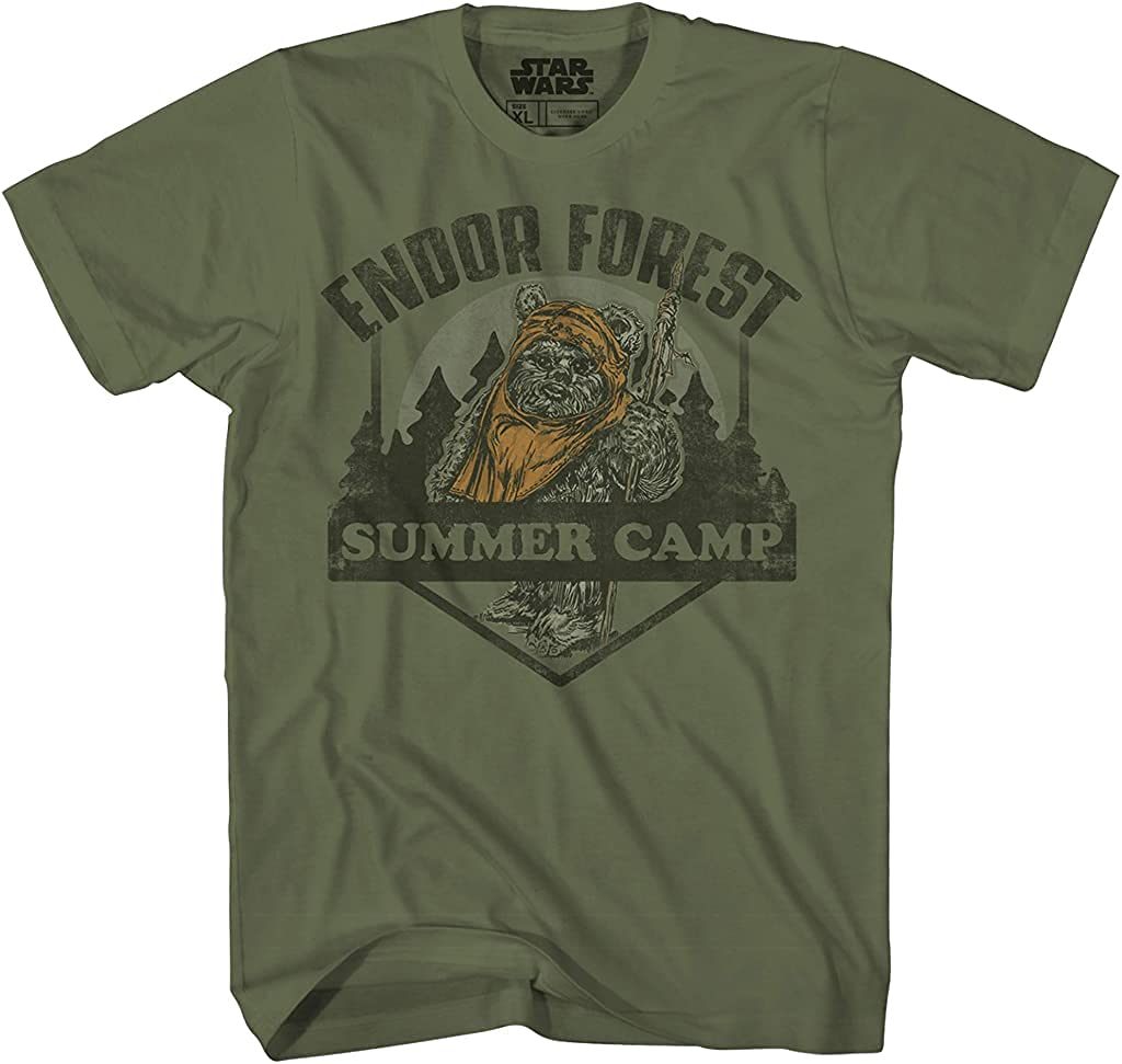 Star WarsEndor Forest Summer Camp Ewok Endor Return Jedi Funny Humor Adult Tee Graphic T-Shirt for Men Tshirt