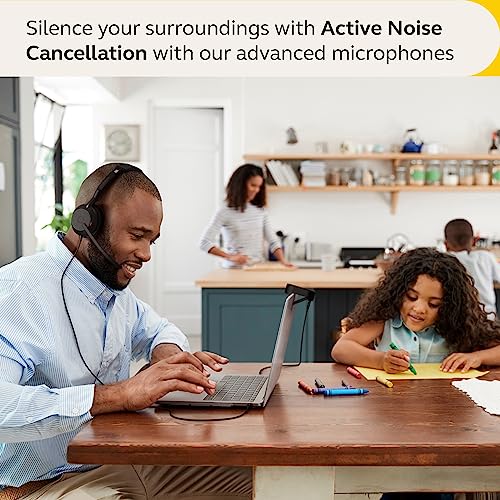 Jabra Evolve2 50 Wired Mono Headset - with AirComfort Technology, Noise-Cancelling Mics & Active Noise Cancellation - Works with All Leading UC Platforms Such as Zoom & Google Meet - Black by Jabra - Image 3