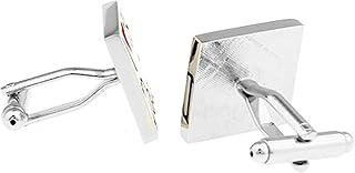 Gemelos Gemelos for Hombre, Gemelos Cuadrados Amo a mis Muertos, Gemelos Rojos for Camisa, Accesorios for Trajes de jubilación.