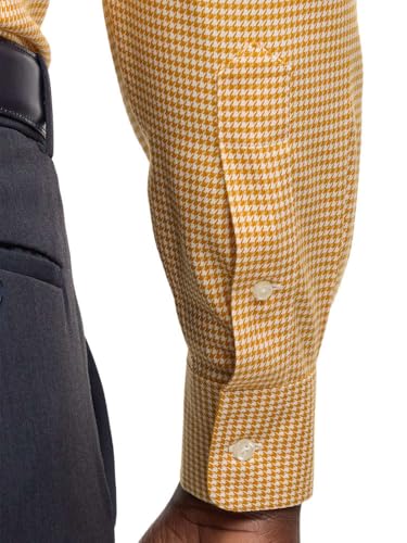 Paul Fredrick Men's Tailored Fit Comfort Stretch Non-Iron Check Dress Shirt4