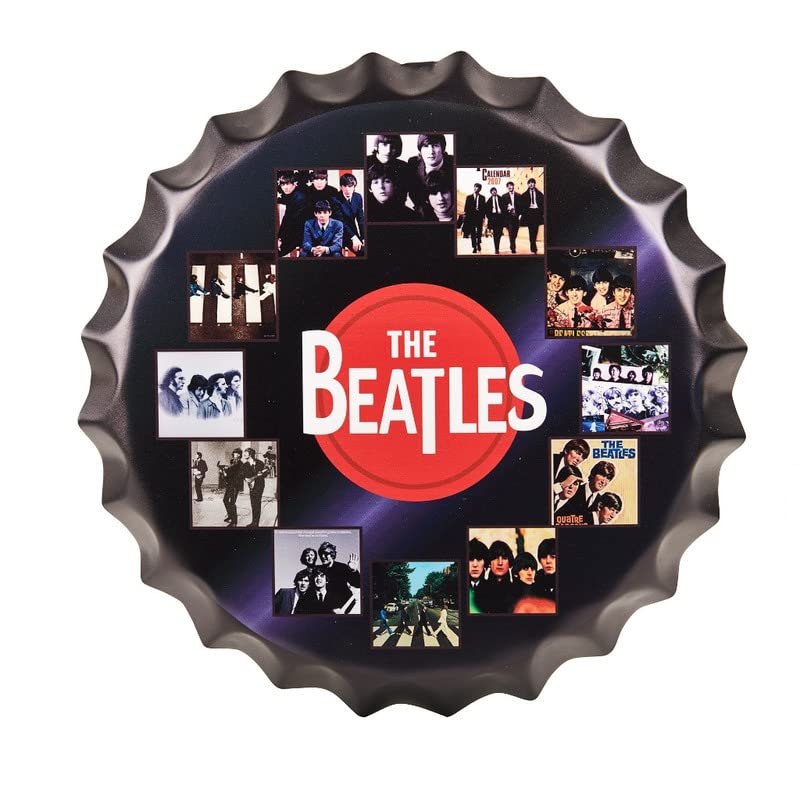 Sponsored Ad - EAZYWAGON Decorative Metal Bottle Caps Wall Sign Plates - 14X14 Inches – The Beatles CD | Metal Sign Wall Hanging Bottle Cap for Home, Bar & Cafe Decoration | Retro & Vintage Scratch Look Wall Plaques