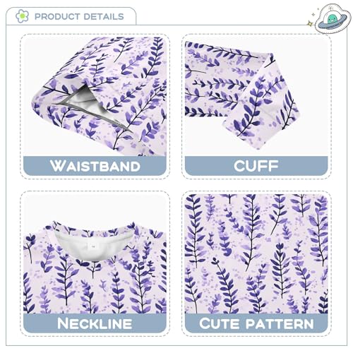 JUNZAN Purple Lavender Little Kids Sweatshirts Hoodies Long Sleeve Boys Sweat Shirt Athletic 4T3