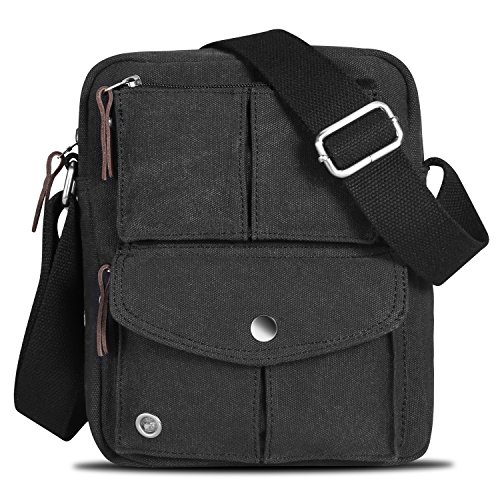Catmacas Multi-pocket Canvas Shoulder Ipad Messenger Bag