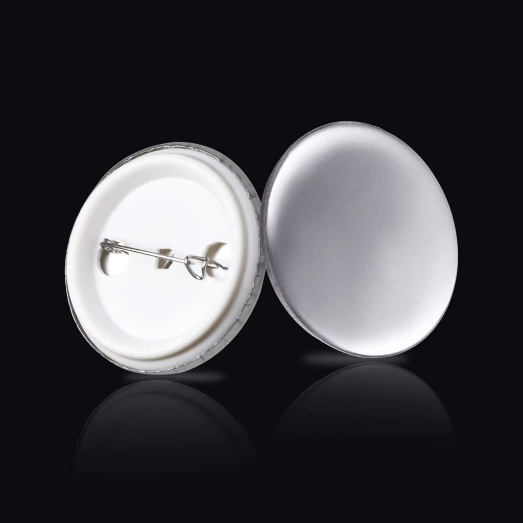 Button-Rohlinge 37 mm 500 Sets DIY Anstecknadeln Bastelset für Buttons Metallschale Mylar-Folie Kunststoff Rückseite